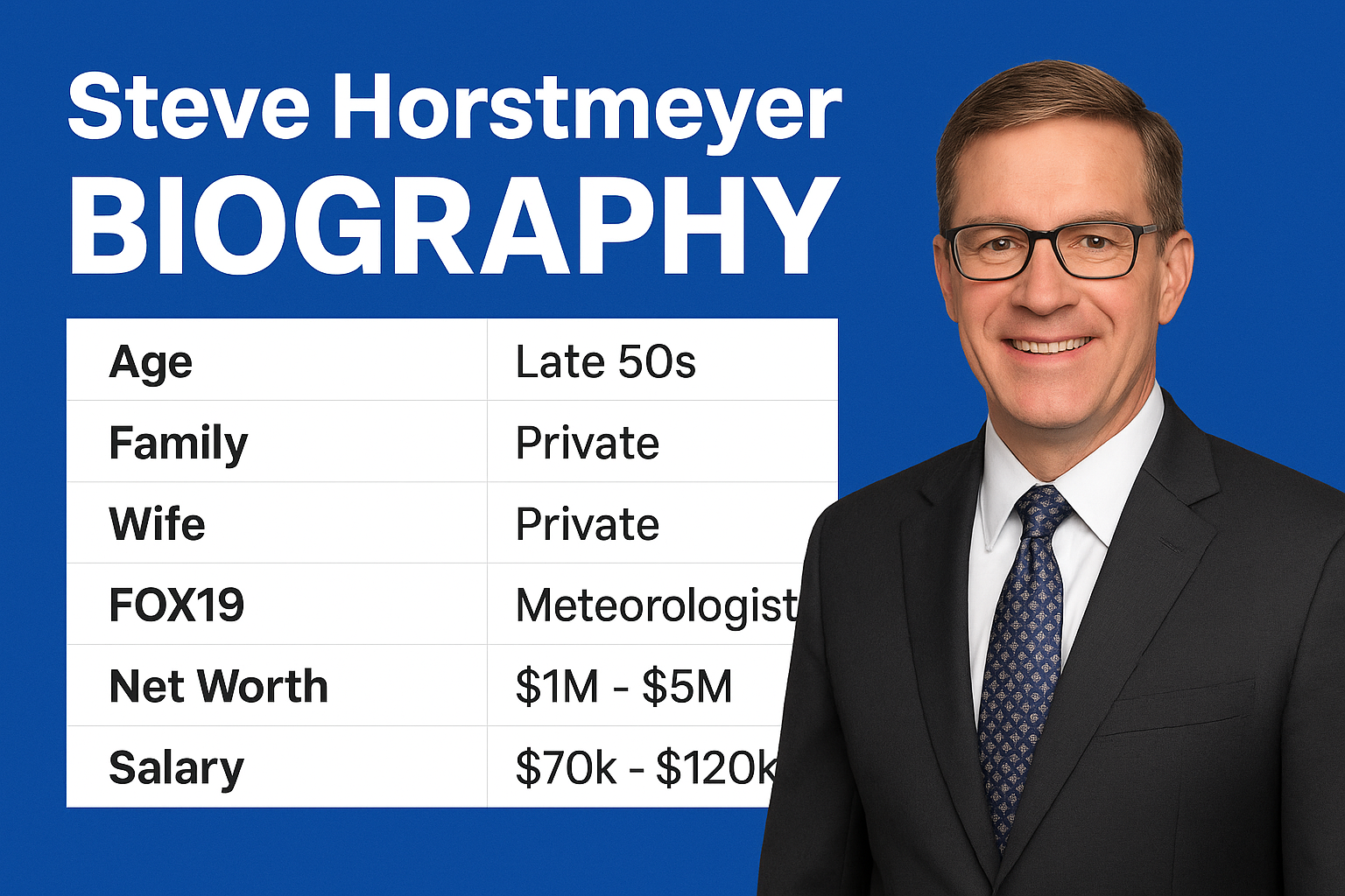 Steve Horstmeyer Bio, Wiki, Age, FOX19, Net Worth, Salary